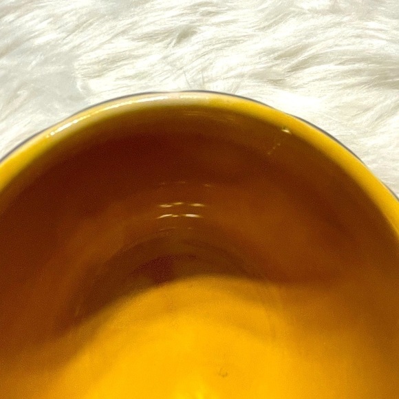 Ceramic Bowl Brown & Yellow Small - Picture 5 of 7